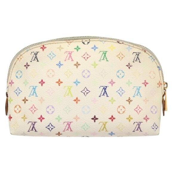 LOUIS VUITTON Monogram Multicolor Pochette Cosmetic White - Picture 1 of 15